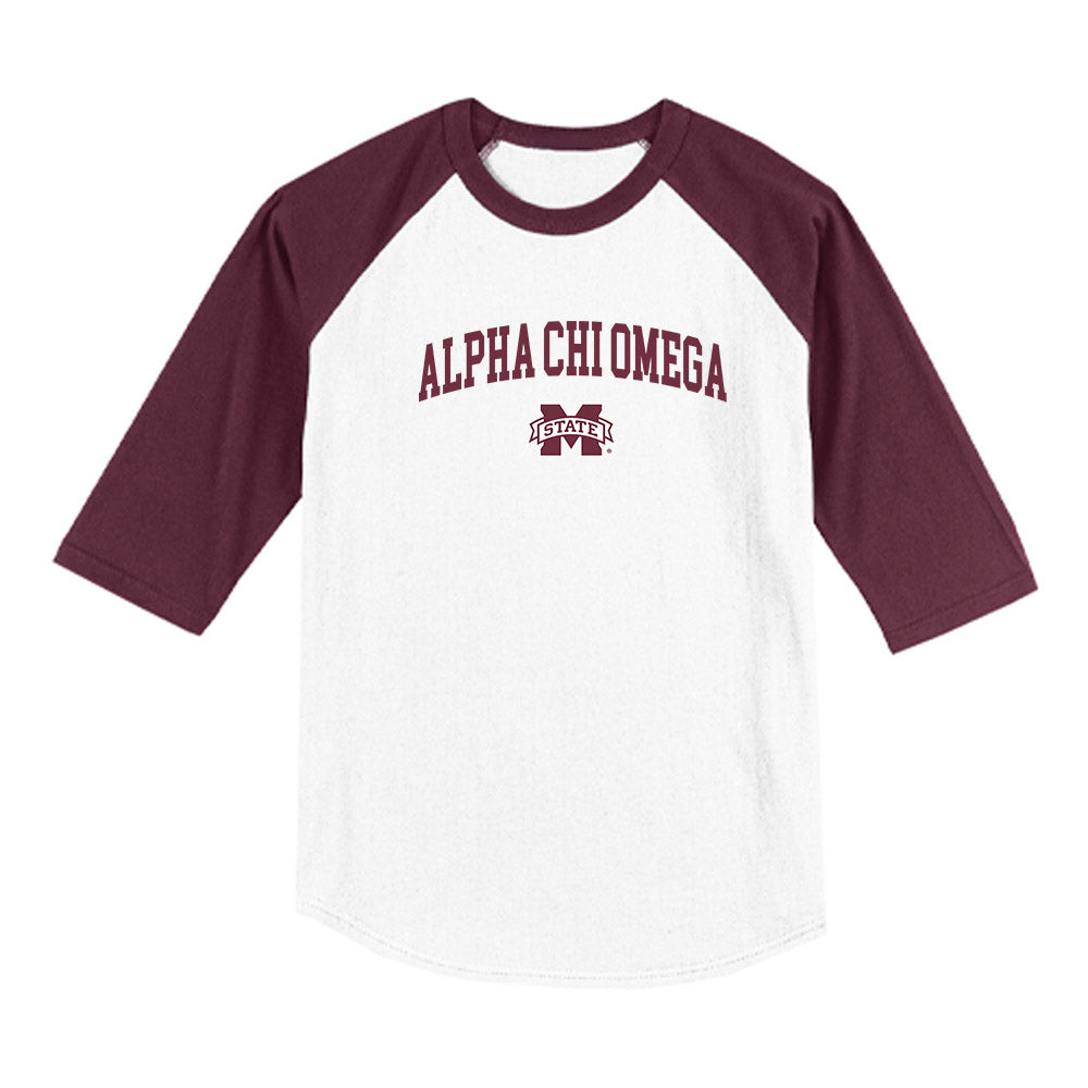 Mississippi State - Alpha Chi Omega : - Raglan Shirt-0