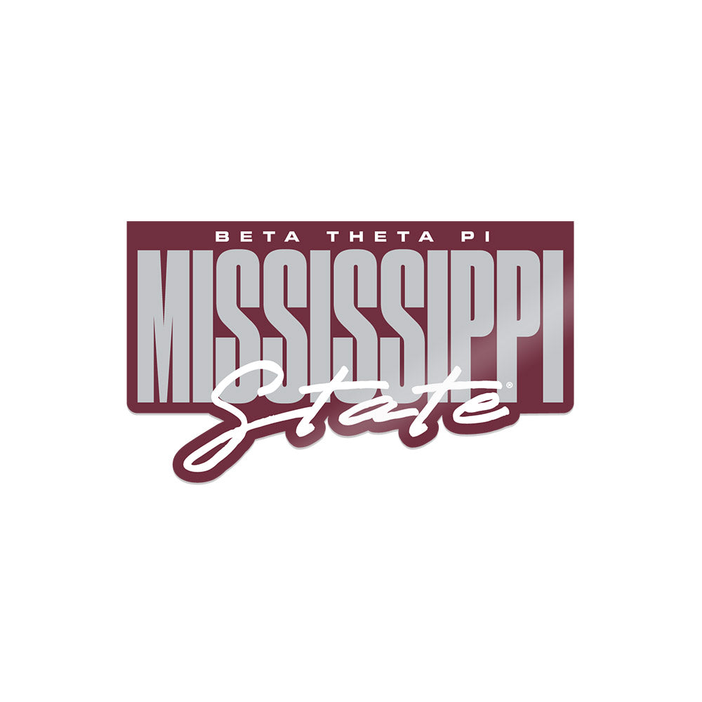Mississippi State - Beta Theta Pi : - Sticker-0