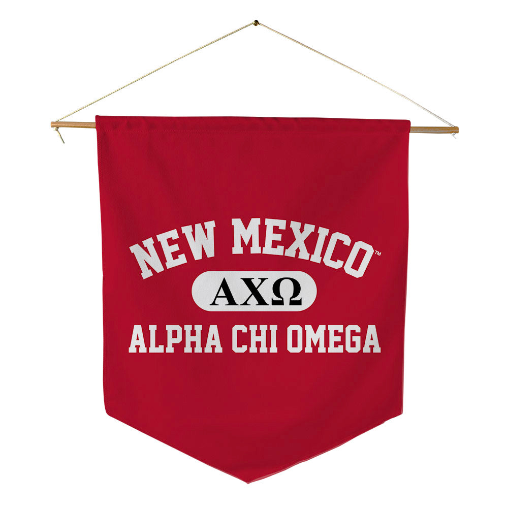 New Mexico - Alpha Chi Omega : - Pennant - 18" x 21"-0