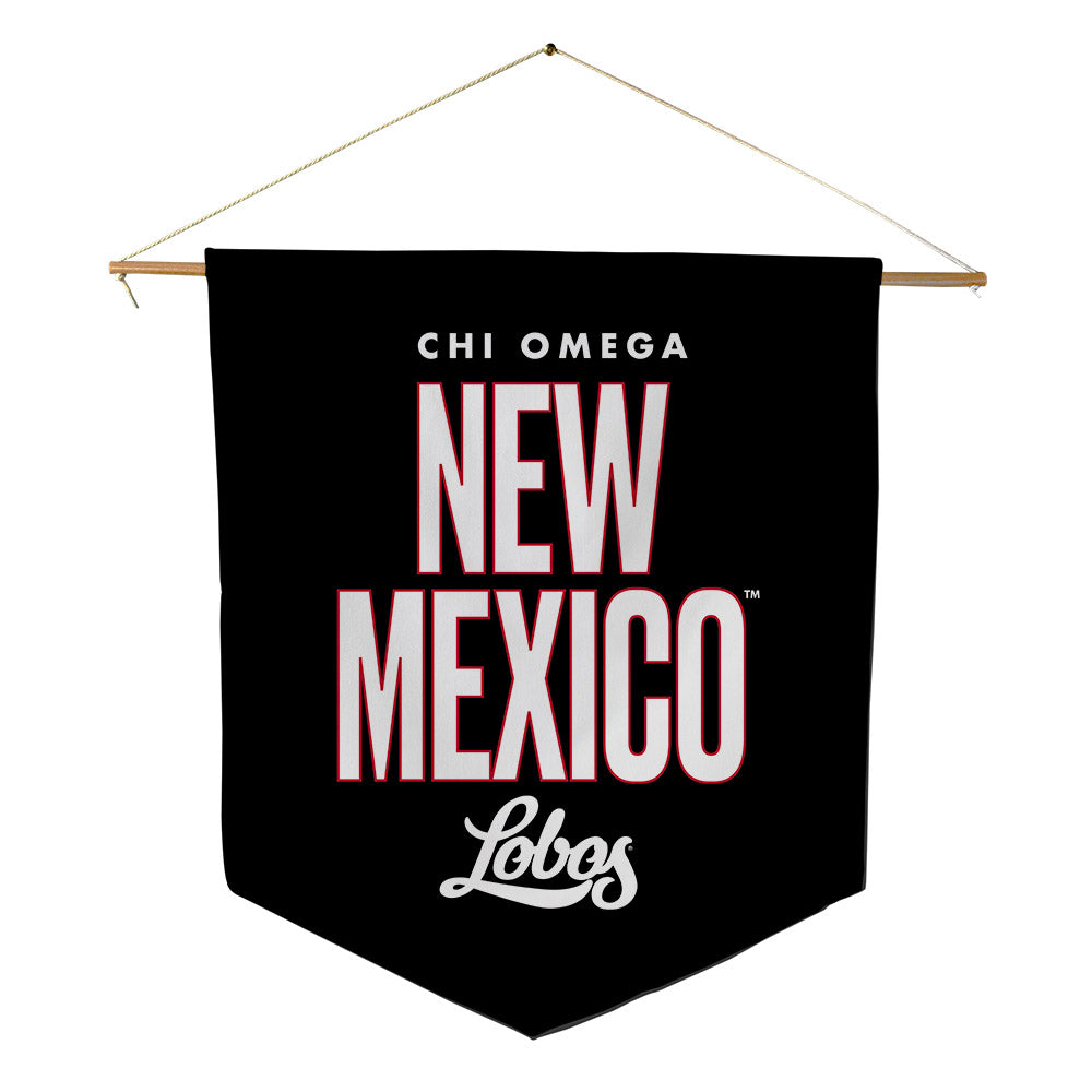 New Mexico - Chi Omega : - Pennant - 18" x 21"-0