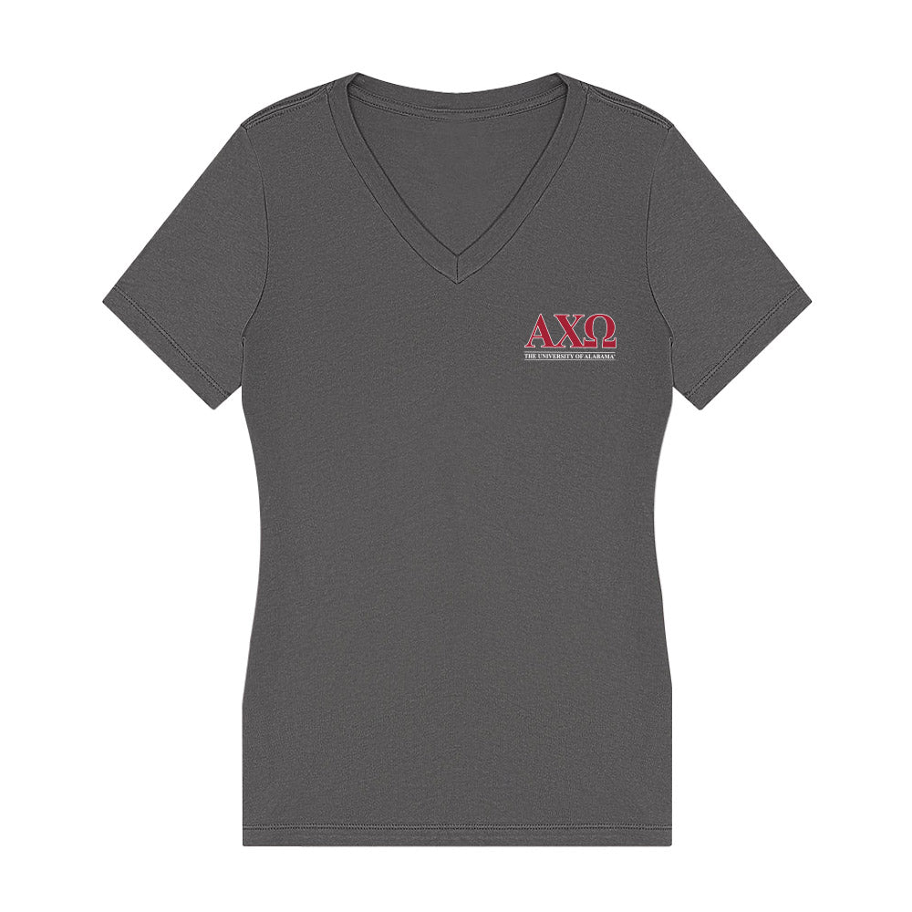 Alabama - Alpha Chi Omega - Women's V-Neck T-Shirt-0
