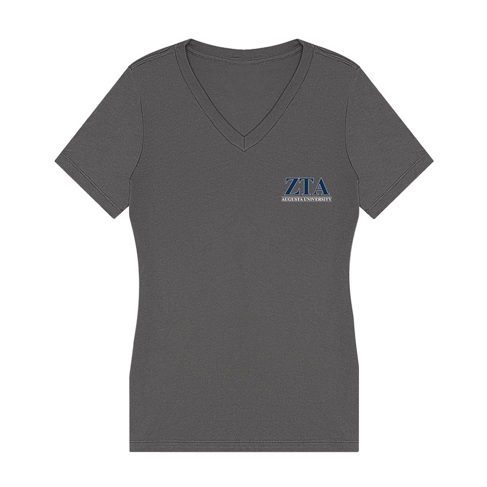 Augusta - Zeta Tau Alpha - Women's V-Neck T-Shirt-0