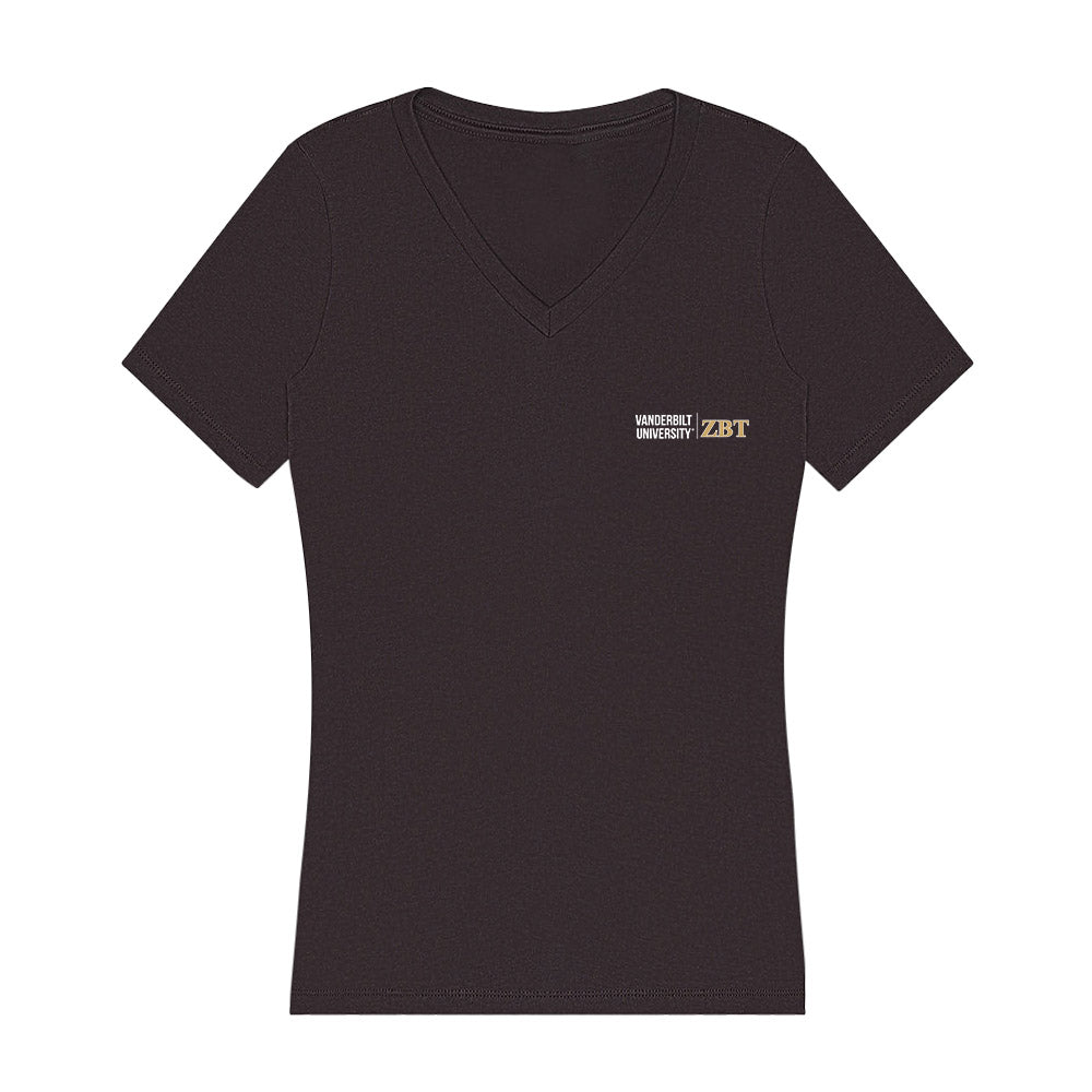 Vanderbilt - Zeta Beta Tau - Women's V-Neck T-Shirt-0