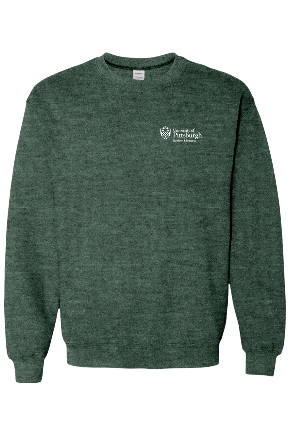 Gildan Heavy Blend Crewneck Sweatshirt - Unisex, Heather Sport Dark Green, Comfortable Casual Wear