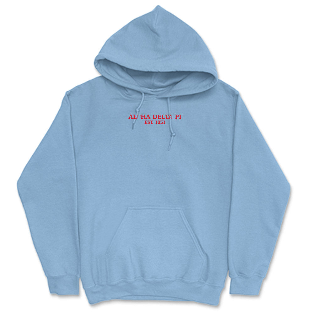 Alpha Delta Pi // Text Me Hooded Sweatshirt
