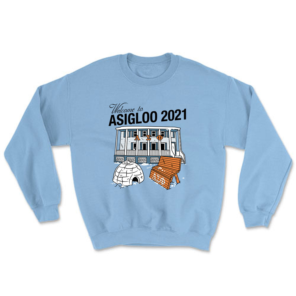 Asigloo Heavy Blend Adult Crewneck Sweatshirt – College Thread