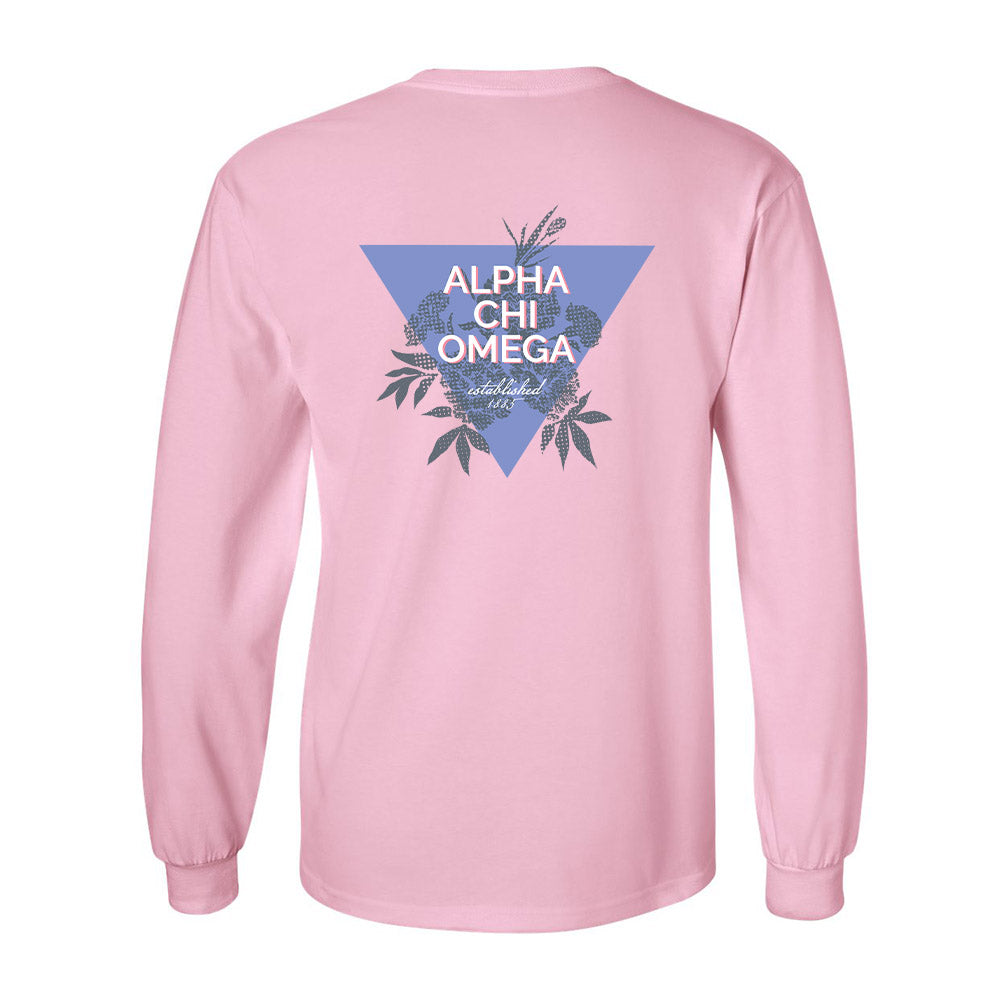 Alpha Chi Omega Long Sleeve Flower